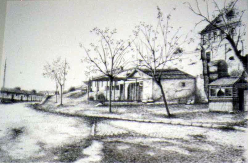 Calle de Capuchinos, (Tinta 90 x 50 cm.)