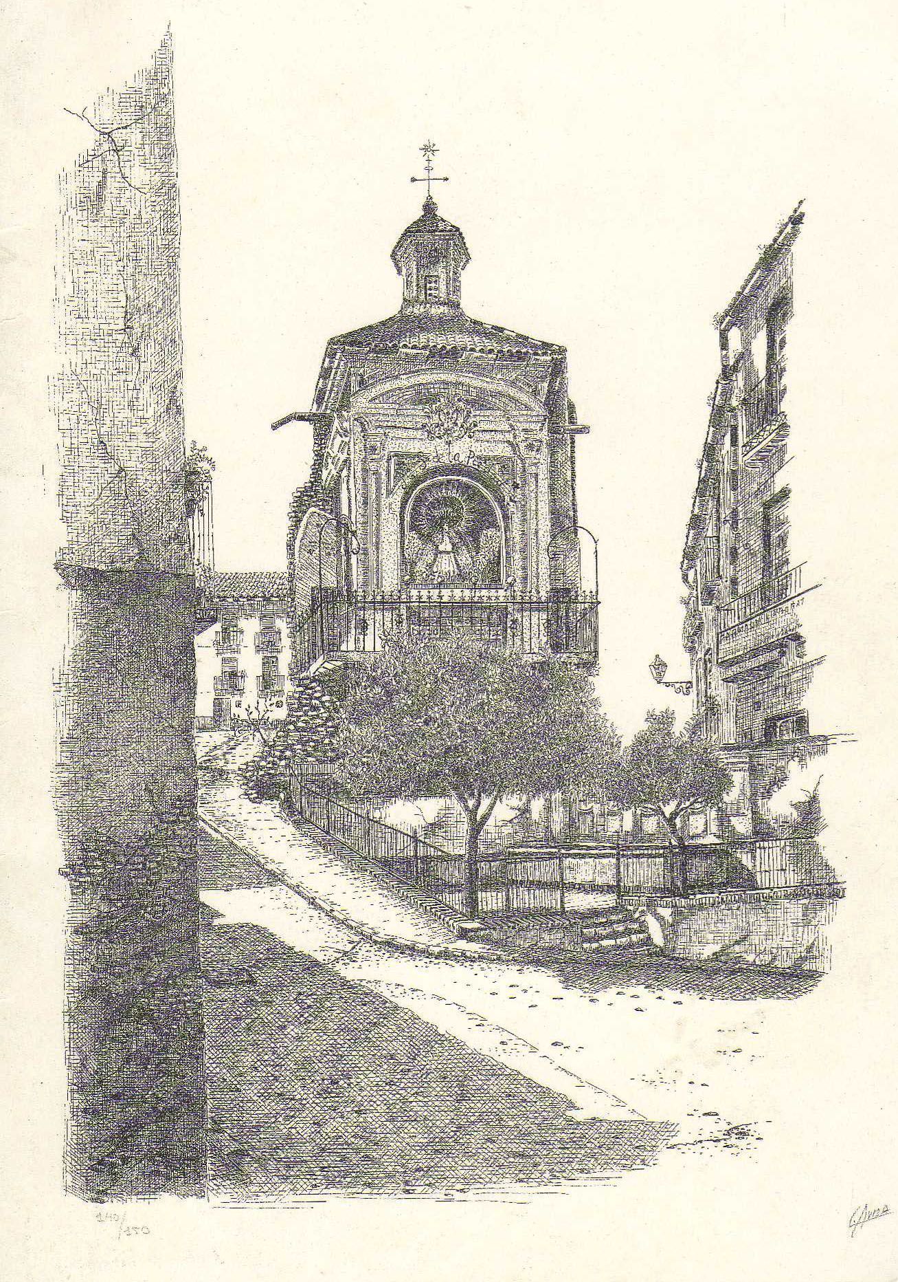 Camerin de la Piedad (Tinta 50 x 40 cm.)