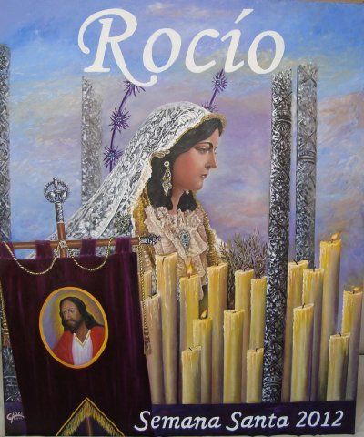 Cartel Salida Procesional Virgen del Rocío Vélez-Málaga 2012