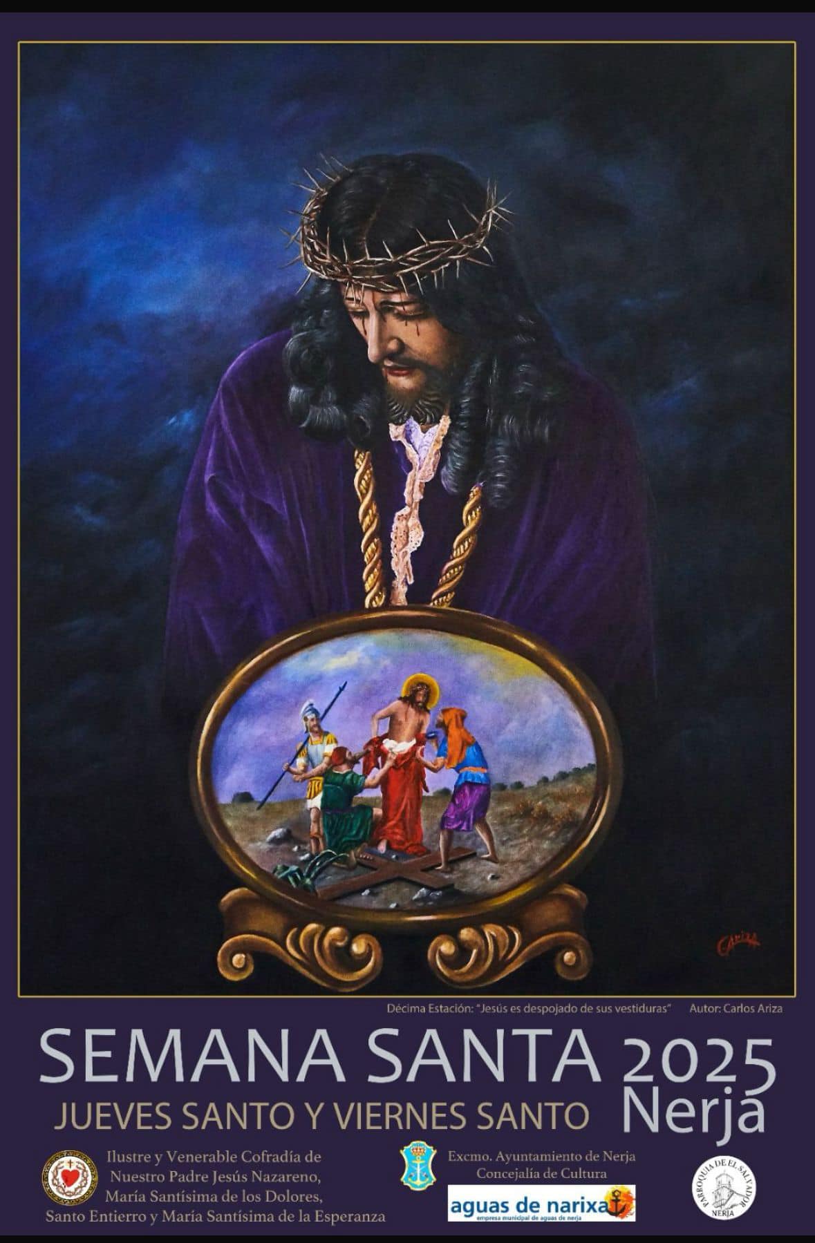 Cartel Oficial Semana Santa Nerja, Cofradía del Nazareno de Nerja 2025