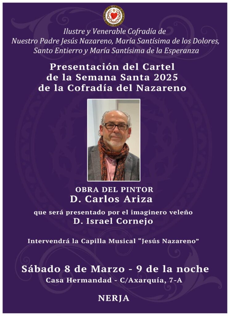 Presentación cartel de Semana Santa 2025 Nerja