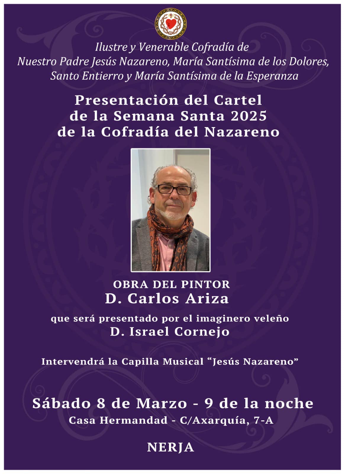 Lee más sobre el artículo Acto de Presentación del Cartel oficial Semana Santa Nerja 2025