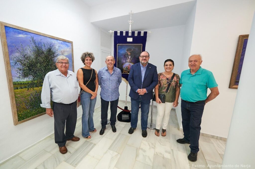 Carlos Ariza, Inauguración de la Exposición "Entre Verdes y Violáceos", Nerja 2025