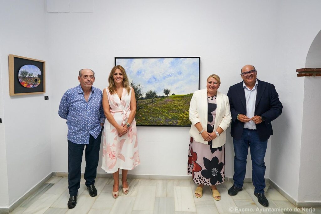 Carlos Ariza, Inauguración de la Exposición "Entre Verdes y Violáceos", Nerja 2025