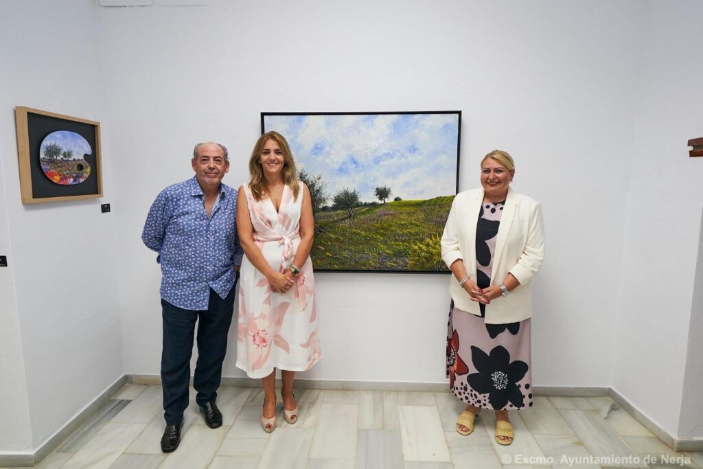 Carlos Ariza, Inauguración de la Exposición "Entre Verdes y Violáceos", Nerja 2025