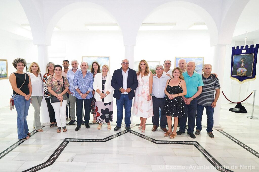 Carlos Ariza, Inauguración de la Exposición "Entre Verdes y Violáceos", Nerja 2025
