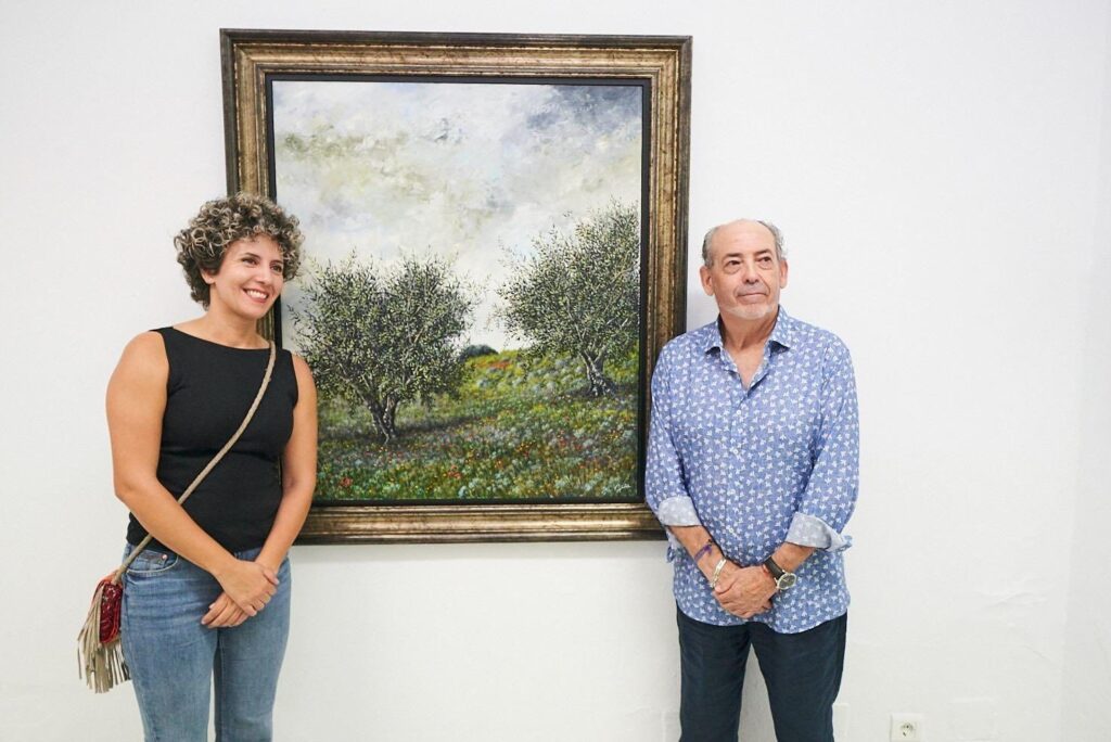 Carlos Ariza, Inauguración de la Exposición "Entre Verdes y Violáceos", Nerja 2025