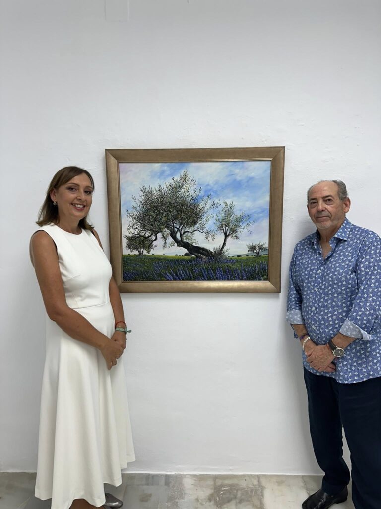Carlos Ariza, Inauguración de la Exposición "Entre Verdes y Violáceos", Nerja 2025