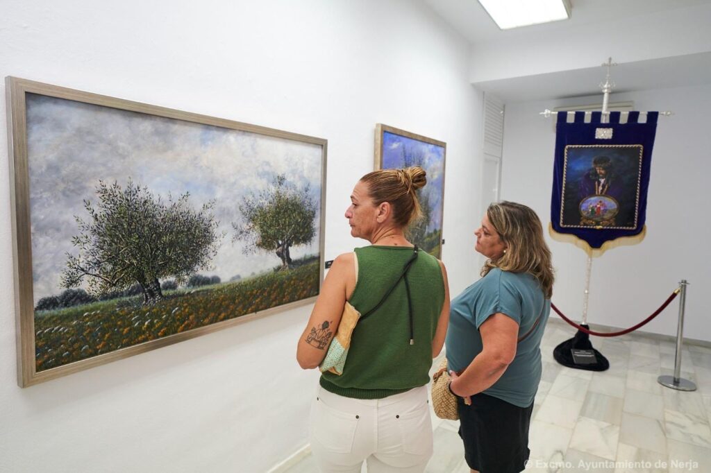 Carlos Ariza, Inauguración de la Exposición "Entre Verdes y Violáceos", Nerja 2025
