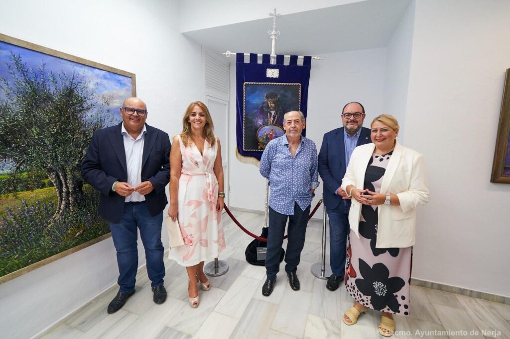 Carlos Ariza, Inauguración de la Exposición "Entre Verdes y Violáceos", Nerja 2025